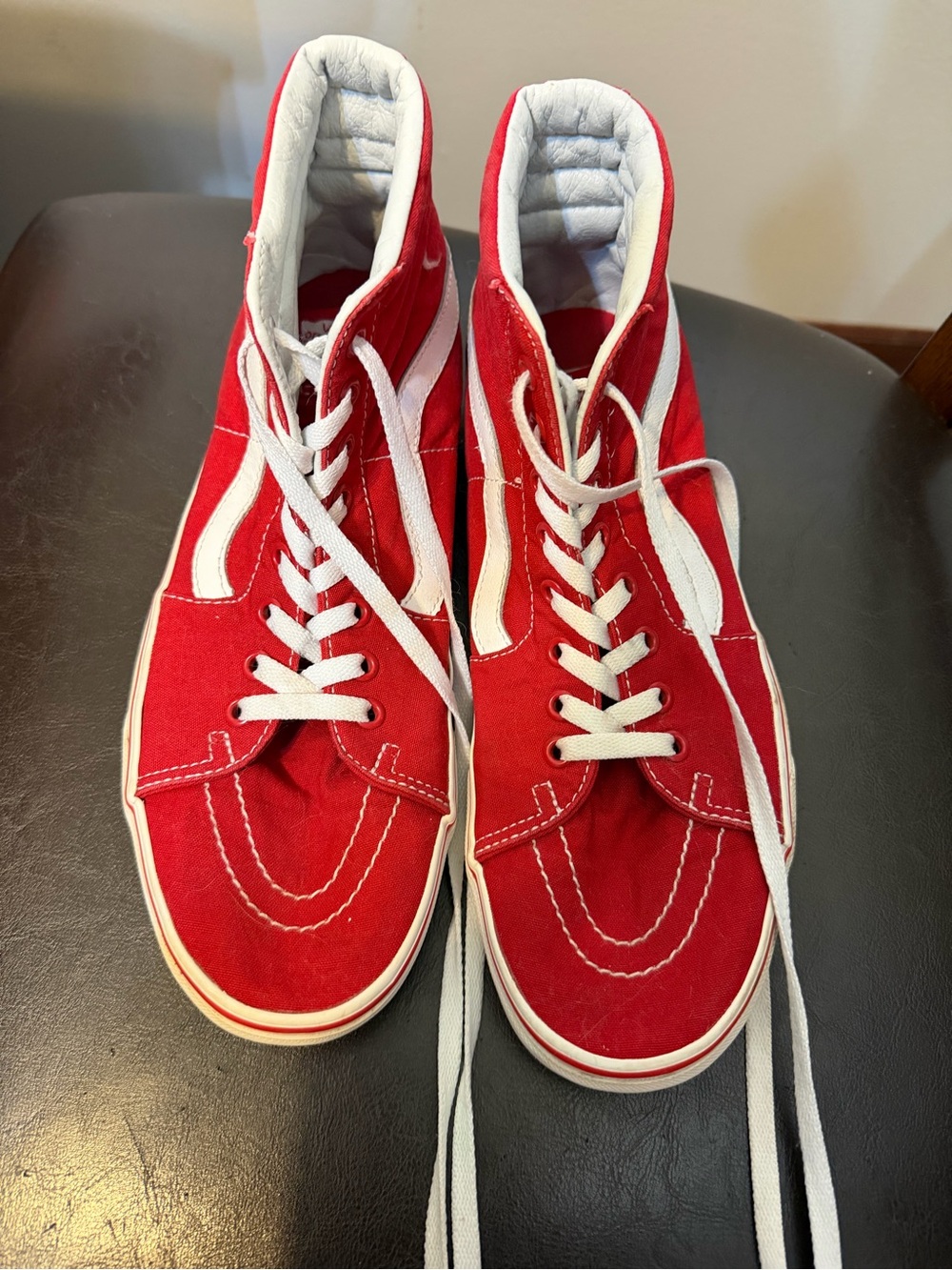 Men's Red Hightop Vans